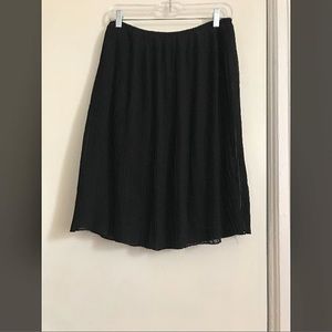 Black pleated skirt